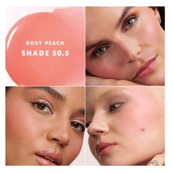 NIB- 50.5 Rosy Peach Giorgio Armani Luminous Silk Cheek Tint Blush - Picture 2 of 5